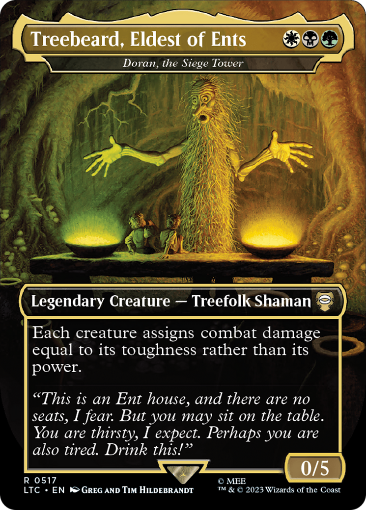 Treebeard, Eldest of Ents - Doran, the Siege Tower (Borderless) [The Lord of the Rings: Tales of Middle-Earth Commander] | Pegasus Games WI