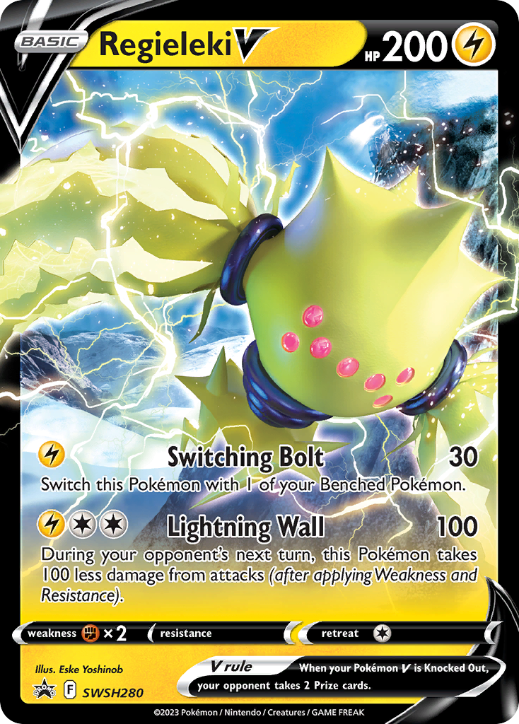 Regieleki V (SWSH280) (Jumbo Card) [Sword & Shield: Black Star Promos] | Pegasus Games WI