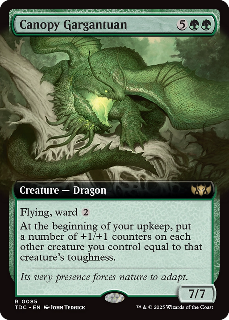 Canopy Gargantuan (Extended Art) [Tarkir: Dragonstorm Commander] | Pegasus Games WI