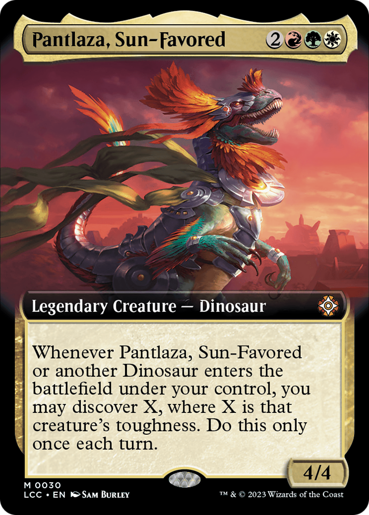 Pantlaza, Sun-Favored (Extended Art) [The Lost Caverns of Ixalan Commander] | Pegasus Games WI