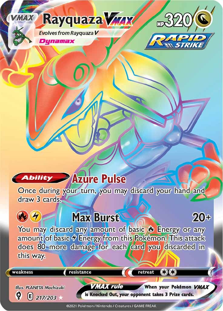 Rayquaza VMAX (217/203) [Sword & Shield: Evolving Skies] | Pegasus Games WI