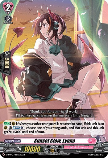 Sunset Glow, Lyana (D-PR/072EN) [D Promo Cards] | Pegasus Games WI