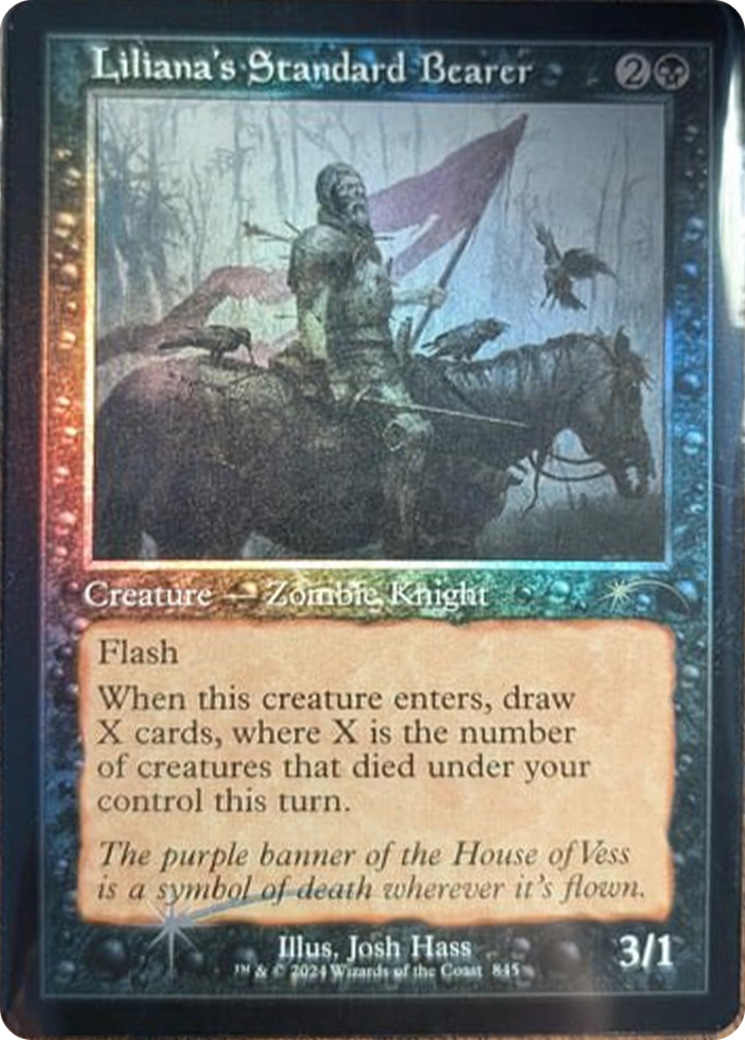 Liliana's Standard Bearer (Retro Frame) [Secret Lair Drop Series] | Pegasus Games WI