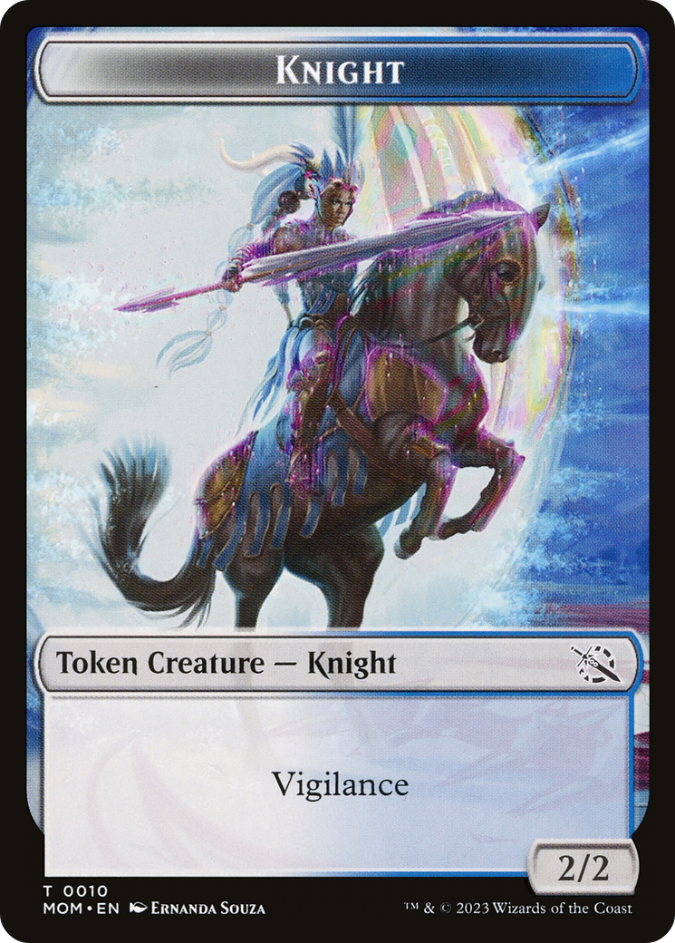 Thopter // Knight (10) Double-Sided Token [March of the Machine Tokens] | Pegasus Games WI