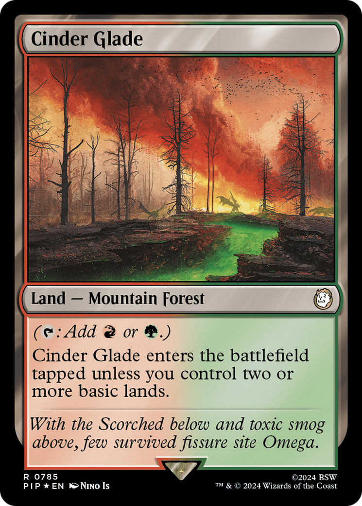 Cinder Glade (Surge Foil) [Fallout] | Pegasus Games WI