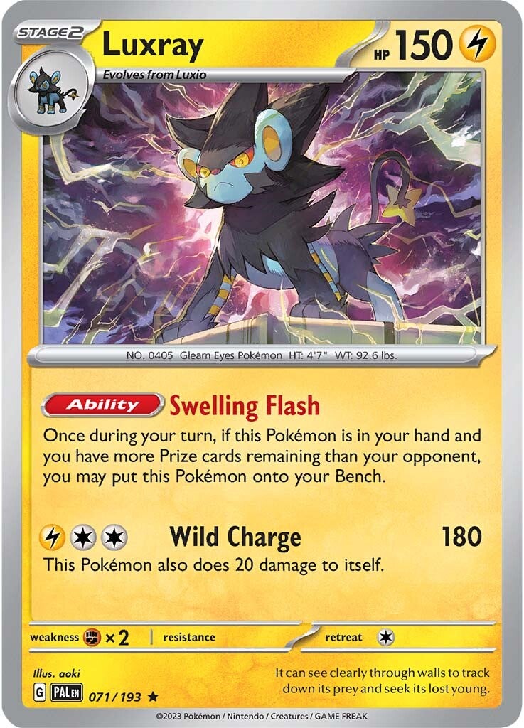 Luxray (071/193) [Scarlet & Violet: Paldea Evolved] | Pegasus Games WI