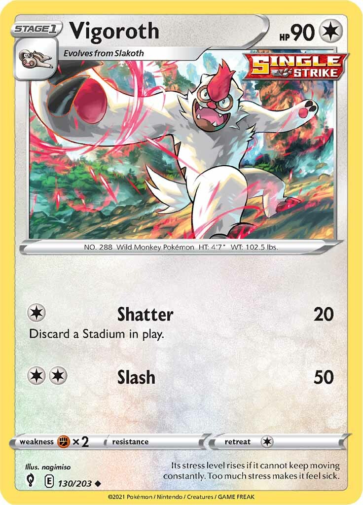 Vigoroth (130/203) [Sword & Shield: Evolving Skies] | Pegasus Games WI