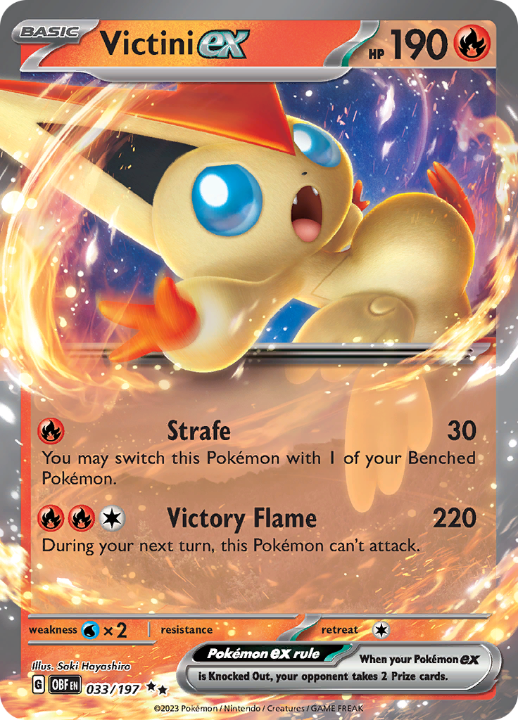 Victini ex (033/197) [Scarlet & Violet: Obsidian Flames] | Pegasus Games WI