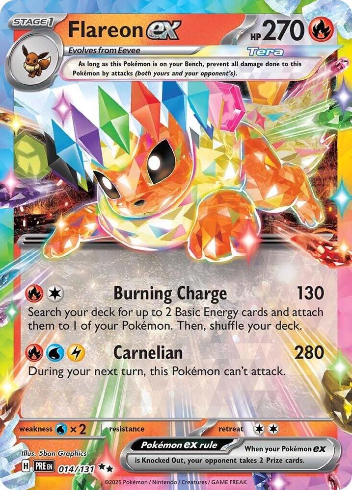 Flareon ex (014/131) [Scarlet & Violet: Prismatic Evolutions] | Pegasus Games WI