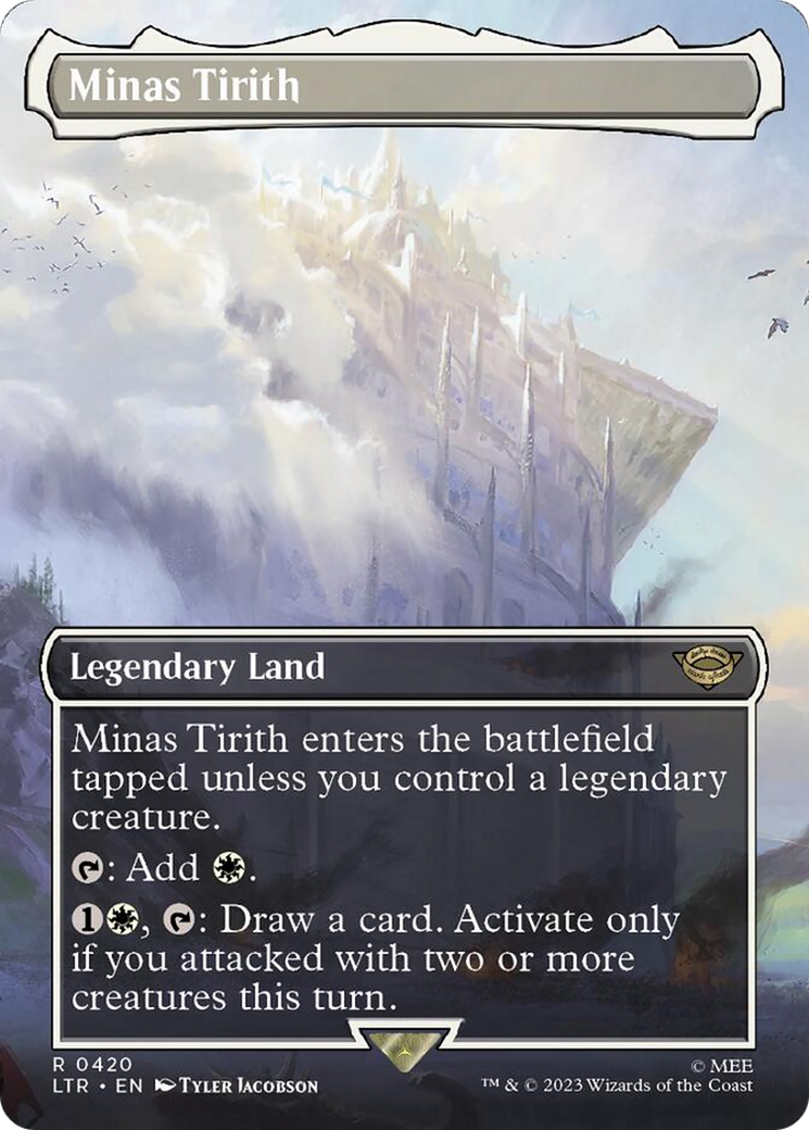 Minas Tirith (Borderless Alternate Art) (420) [The Lord of the Rings: Tales of Middle-Earth] | Pegasus Games WI