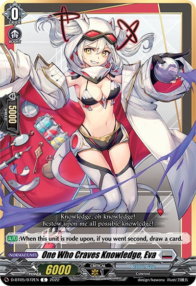 One Who Craves Knowledge, Eva (D-BT05/072EN) [Triumphant Return of the Brave Heroes] | Pegasus Games WI