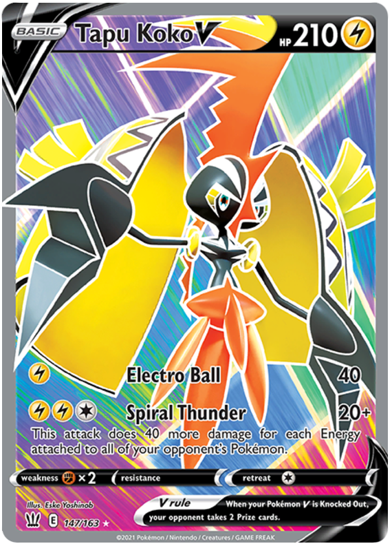Tapu Koko V (147/163) [Sword & Shield: Battle Styles] | Pegasus Games WI
