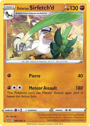 Galarian Sirfetch'd (095/192) (Theme Deck Exclusive) [Sword & Shield: Rebel Clash] | Pegasus Games WI