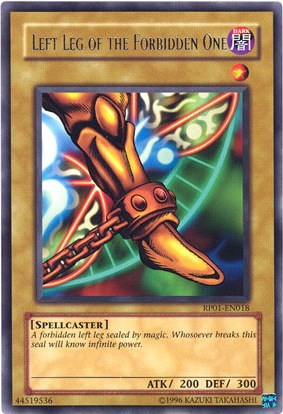 Left Leg of the Forbidden One [RP01-EN018] Rare | Pegasus Games WI