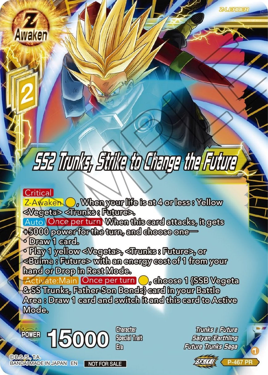 SS2 Trunks, Strike to Change the Future (Z03 Dash Pack) (P-467) [Promotion Cards] | Pegasus Games WI