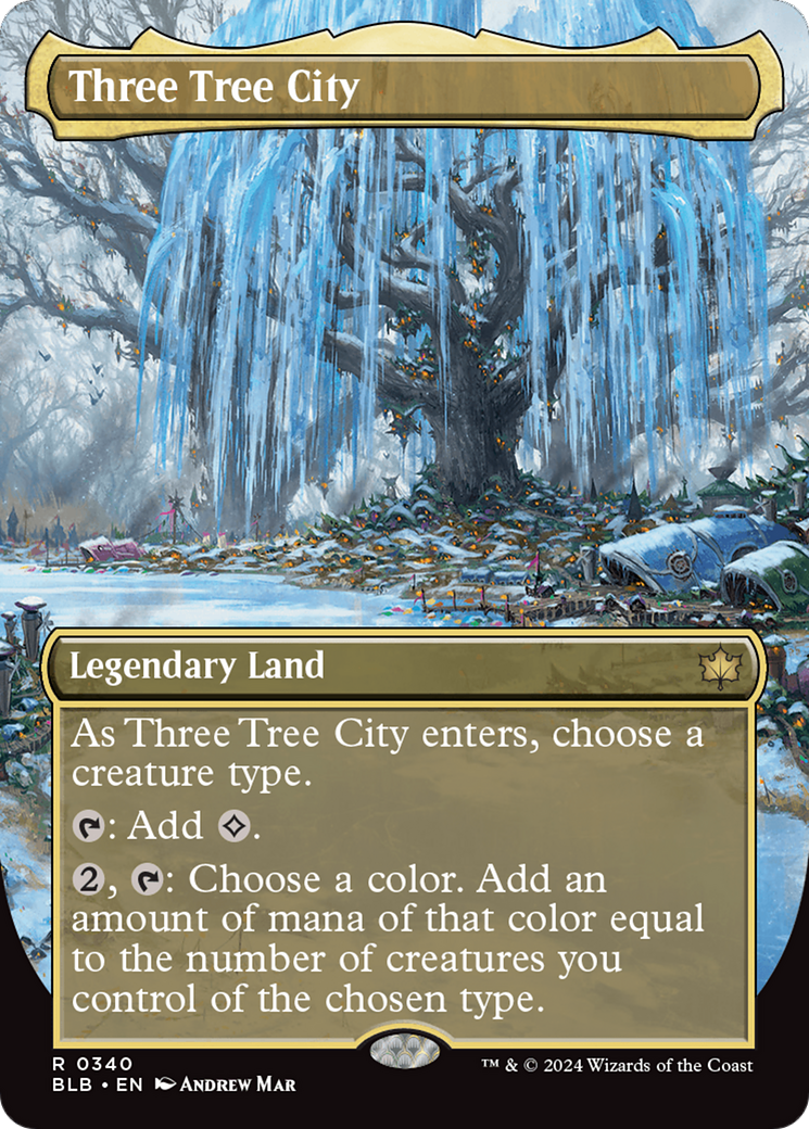 Three Tree City (Borderless) (0340) [Bloomburrow] | Pegasus Games WI