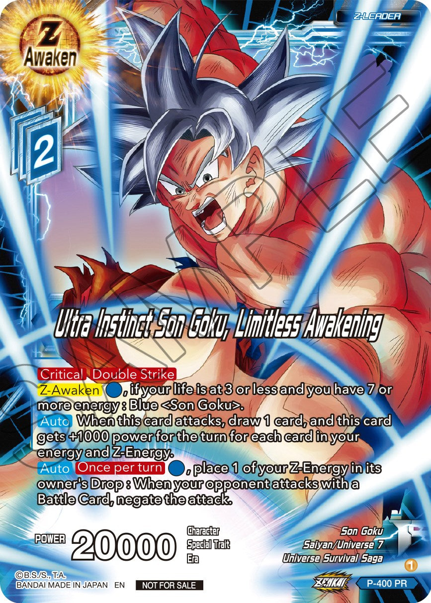 Ultra Instinct Son Goku, Limitless Awakening (P-400) [Promotion Cards] | Pegasus Games WI