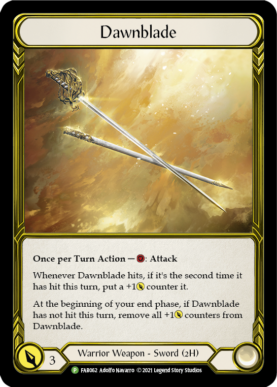 Dawnblade (Golden) [FAB062] (Promo)  Cold Foil | Pegasus Games WI