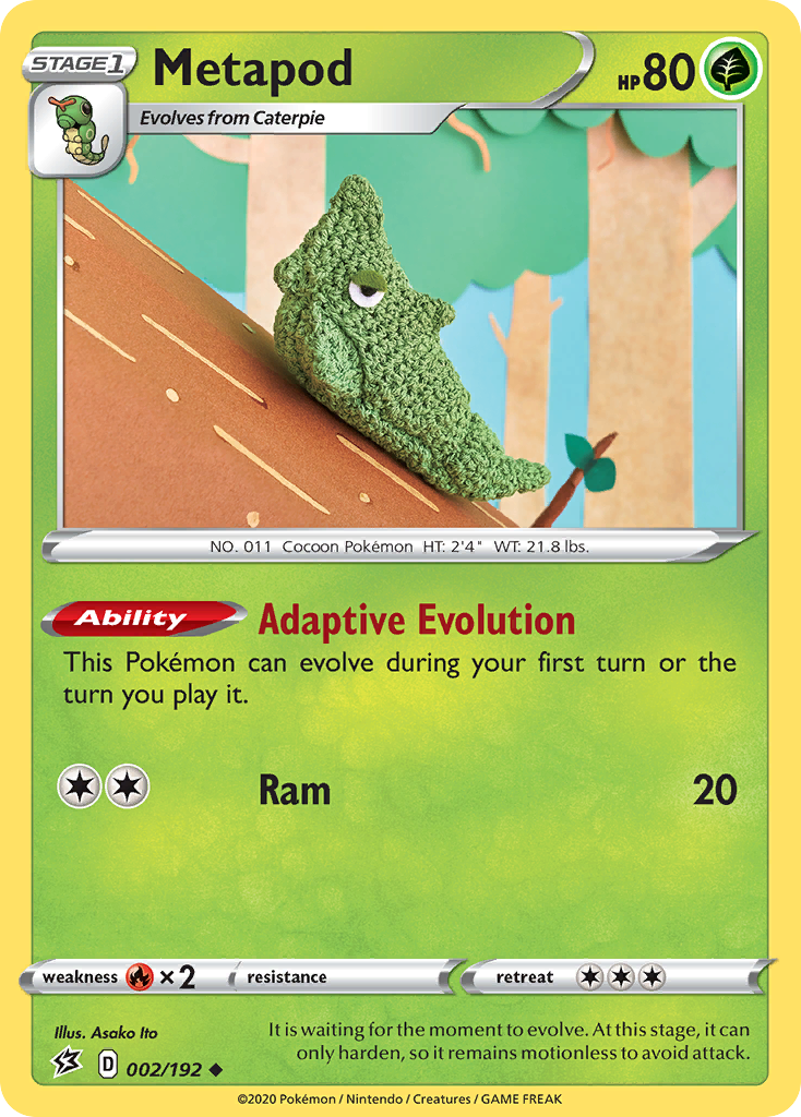 Metapod (002/192) [Sword & Shield: Rebel Clash] | Pegasus Games WI