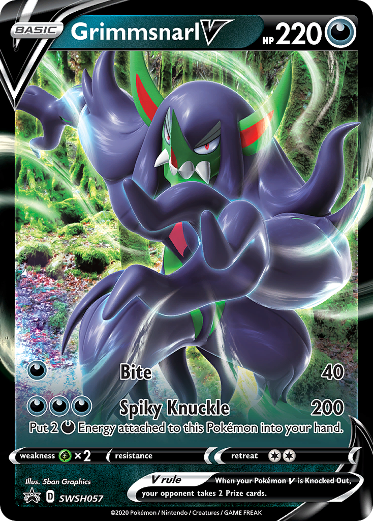 Grimmsnarl V (SWSH057) (Jumbo Card) [Sword & Shield: Black Star Promos] | Pegasus Games WI