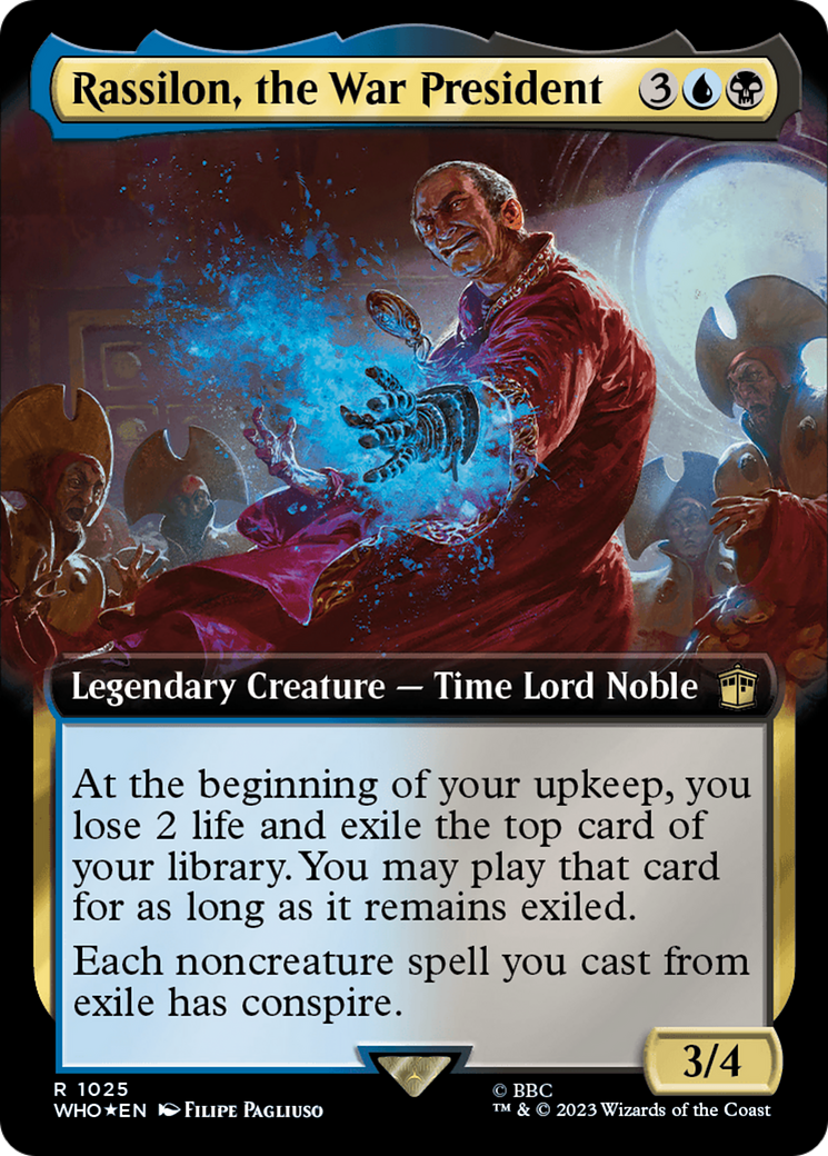 Rassilon, the War President (Extended Art) (Surge Foil) [Doctor Who] | Pegasus Games WI