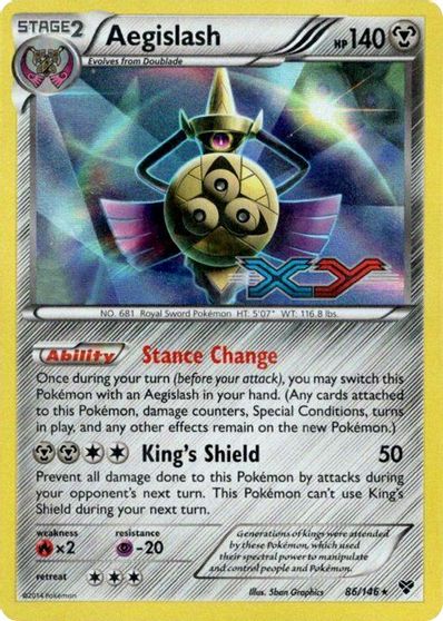 Aegislash (86/146) (Prerelease Promo) [XY: Black Star Promos] | Pegasus Games WI