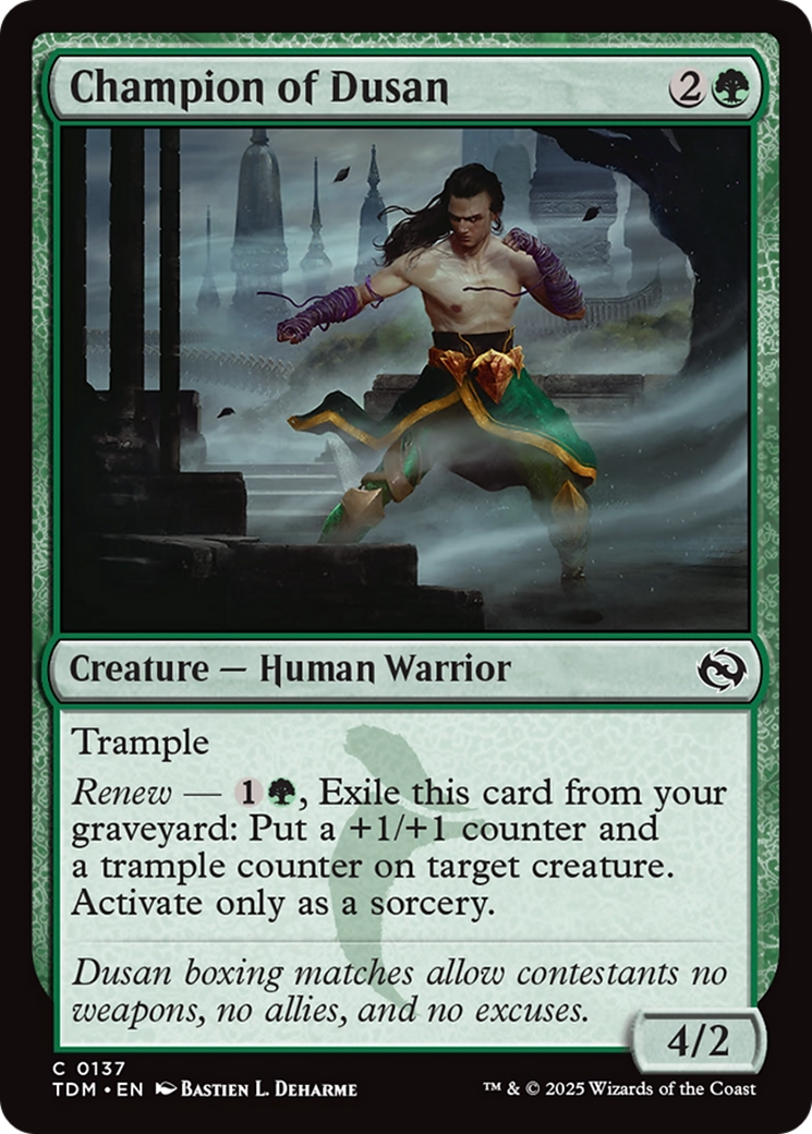 Champion of Dusan [Tarkir: Dragonstorm] | Pegasus Games WI
