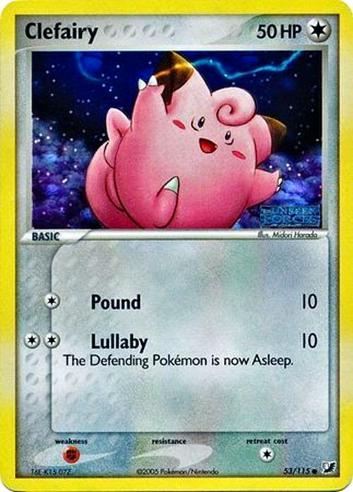 Clefairy (53/115) (Stamped) [EX: Unseen Forces] | Pegasus Games WI