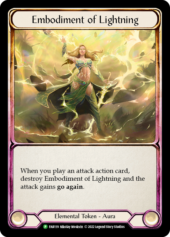 Embodiment of Lightning [FAB119] (Promo)  Cold Foil | Pegasus Games WI