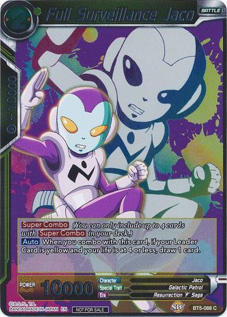 Full Surveillance Jaco (Event Pack 4) (BT5-088) [Promotion Cards] | Pegasus Games WI