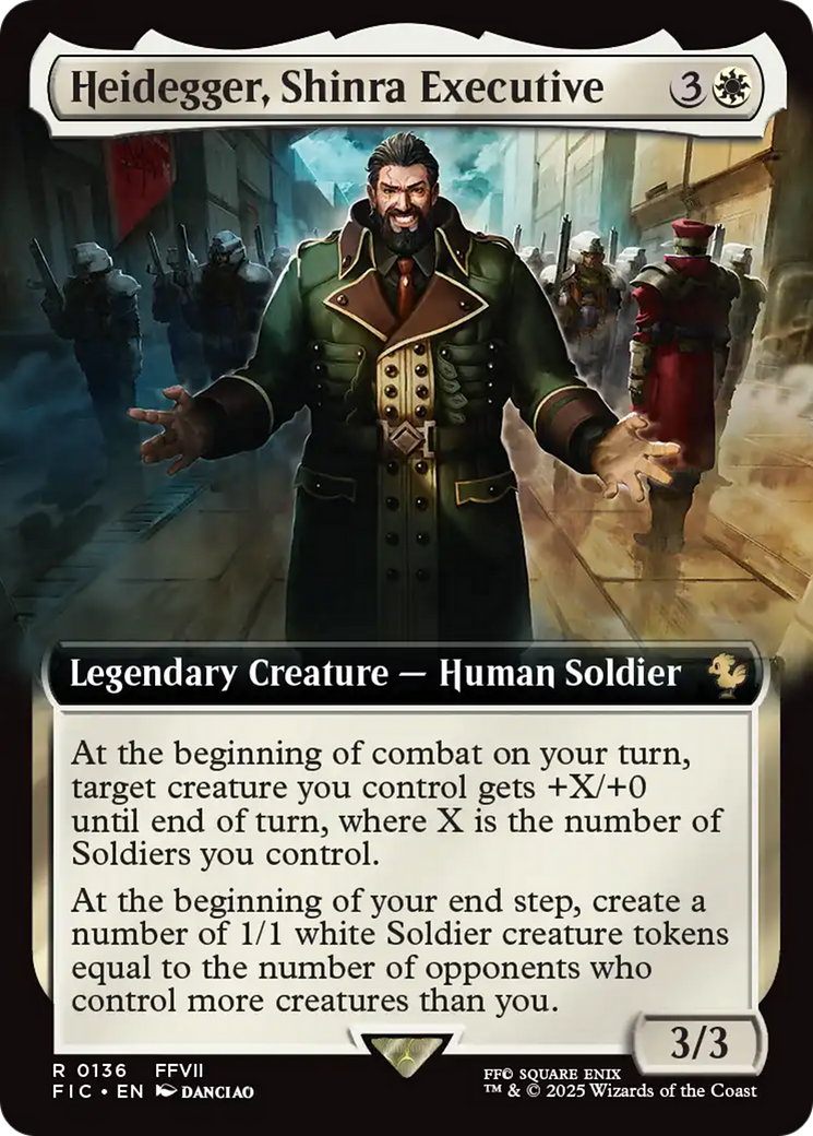 Heidegger, Shinra Executive (Extended Art) [FINAL FANTASY Commander] | Pegasus Games WI