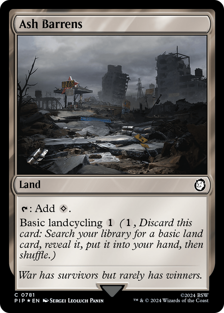 Ash Barrens (Surge Foil) [Fallout] | Pegasus Games WI