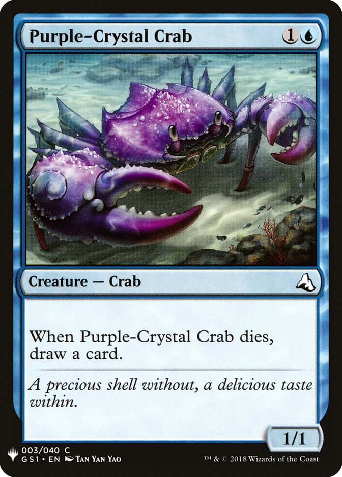 Purple-Crystal Crab [Mystery Booster] | Pegasus Games WI
