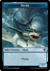 Ape // Shark Double-Sided Token [Outlaws of Thunder Junction Commander Tokens] | Pegasus Games WI