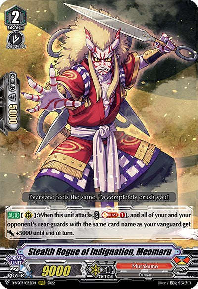 Stealth Rogue of Indignation, Meomaru (D-VS03/032EN) [V Clan Collection Vol.3] | Pegasus Games WI