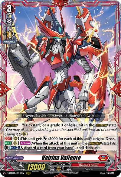 Vairina Valiente (D-BT01/001EN) [Genesis of the Five Greats] | Pegasus Games WI