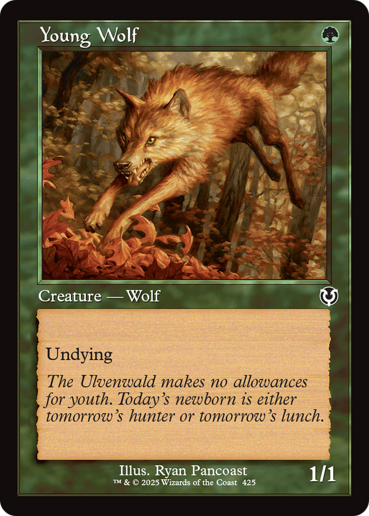 Young Wolf (Retro Frame) [Innistrad Remastered] | Pegasus Games WI