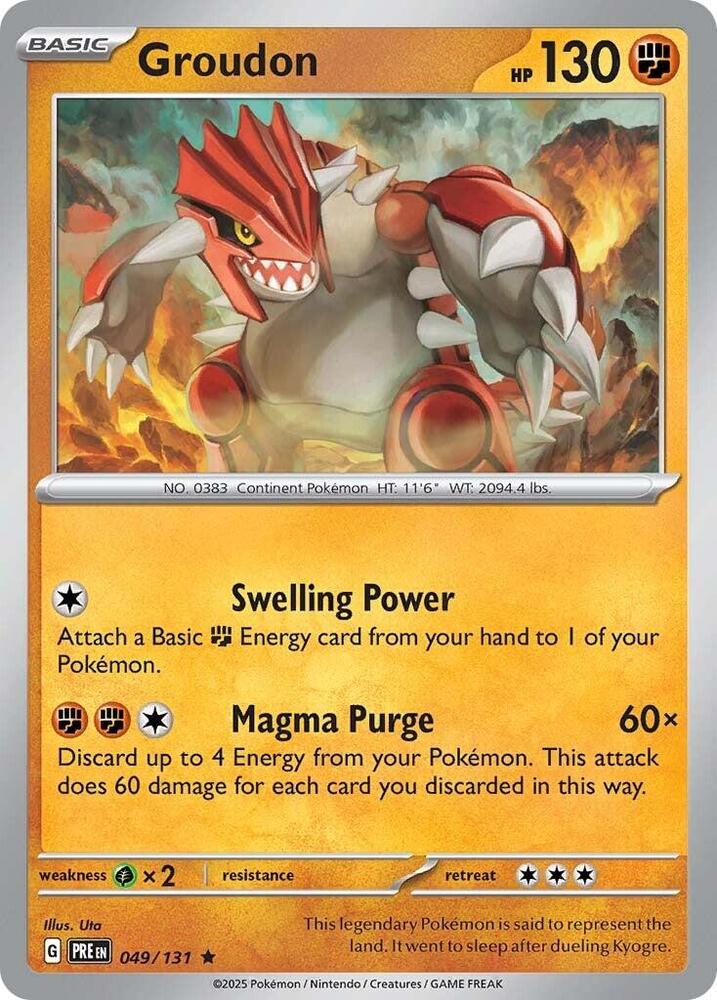 Groudon (049/131) [Scarlet & Violet: Prismatic Evolutions] | Pegasus Games WI