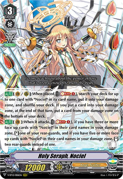 Holy Seraph, Nociel (V-BT12/006EN) [Divine Lightning Radiance] | Pegasus Games WI