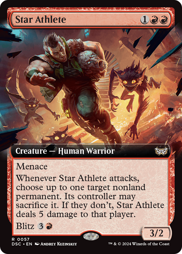 Star Athlete (Extended Art) [Duskmourn: House of Horror Commander] | Pegasus Games WI