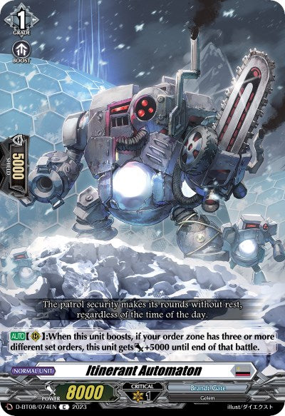 Itinerant Automaton (D-BT08/074EN) [Minerva Rising] | Pegasus Games WI