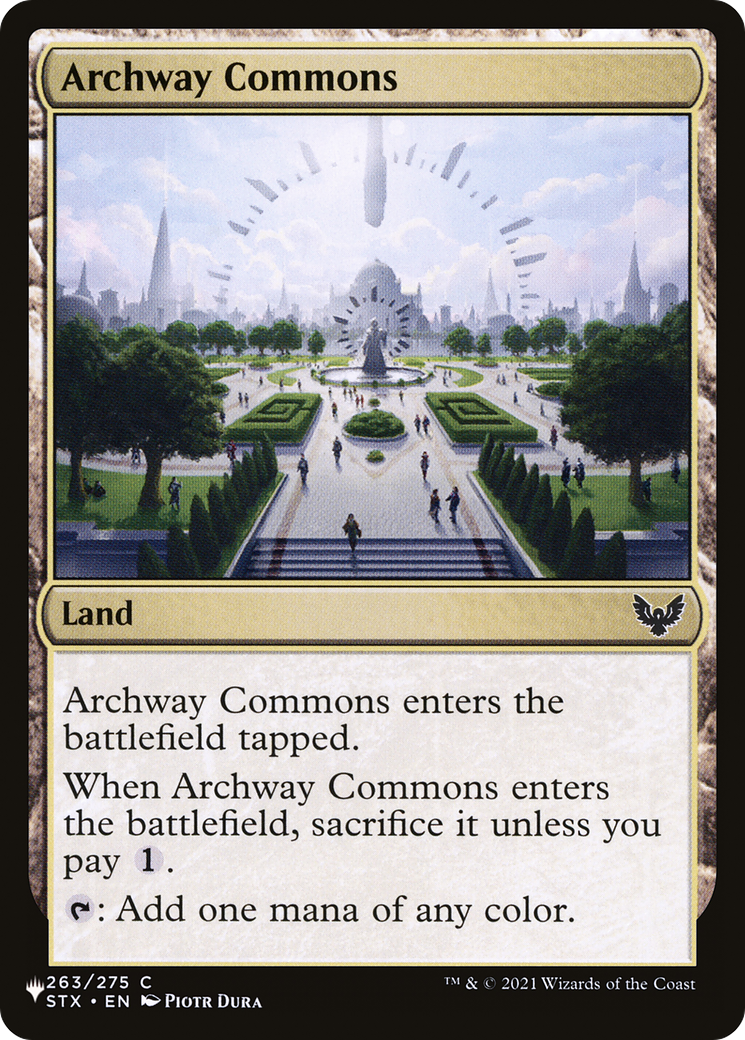 Archway Commons [The List Reprints] | Pegasus Games WI