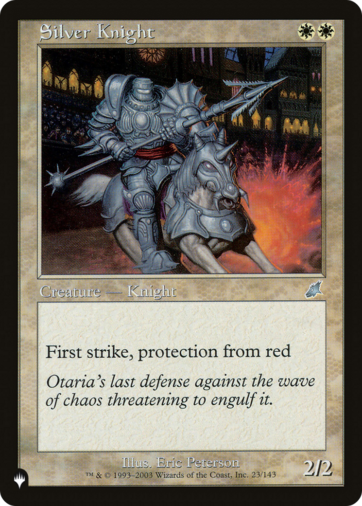 Silver Knight [The List Reprints] | Pegasus Games WI