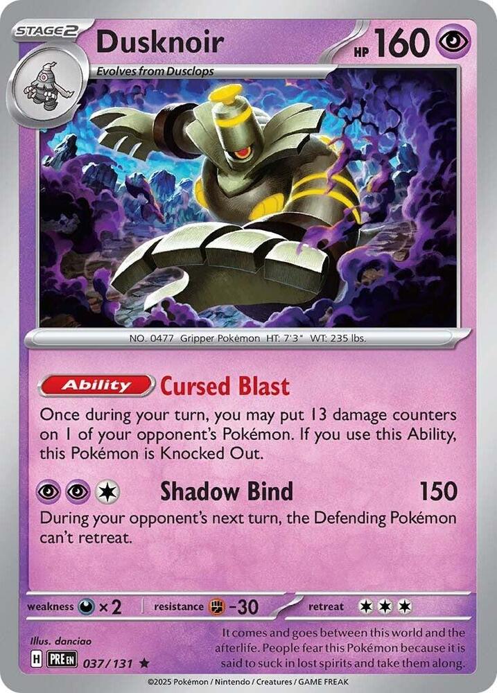 Dusknoir (037/131) [Scarlet & Violet: Prismatic Evolutions] | Pegasus Games WI