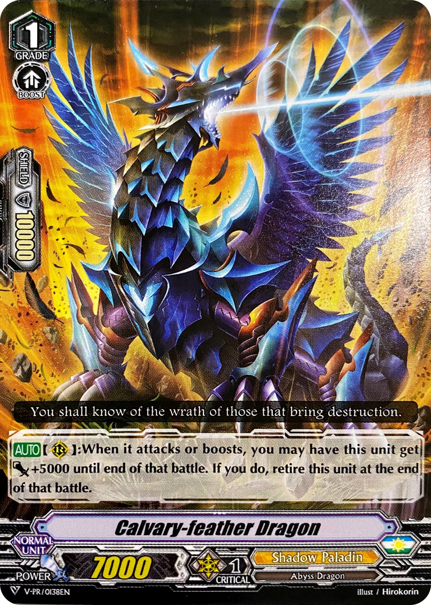 Calvary-feather Dragon (V-PR/0138EN) [V Promo Cards] | Pegasus Games WI