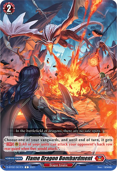 Flame Dragon Bombardment (D-BT02/067EN) [A Brush with the Legends] | Pegasus Games WI