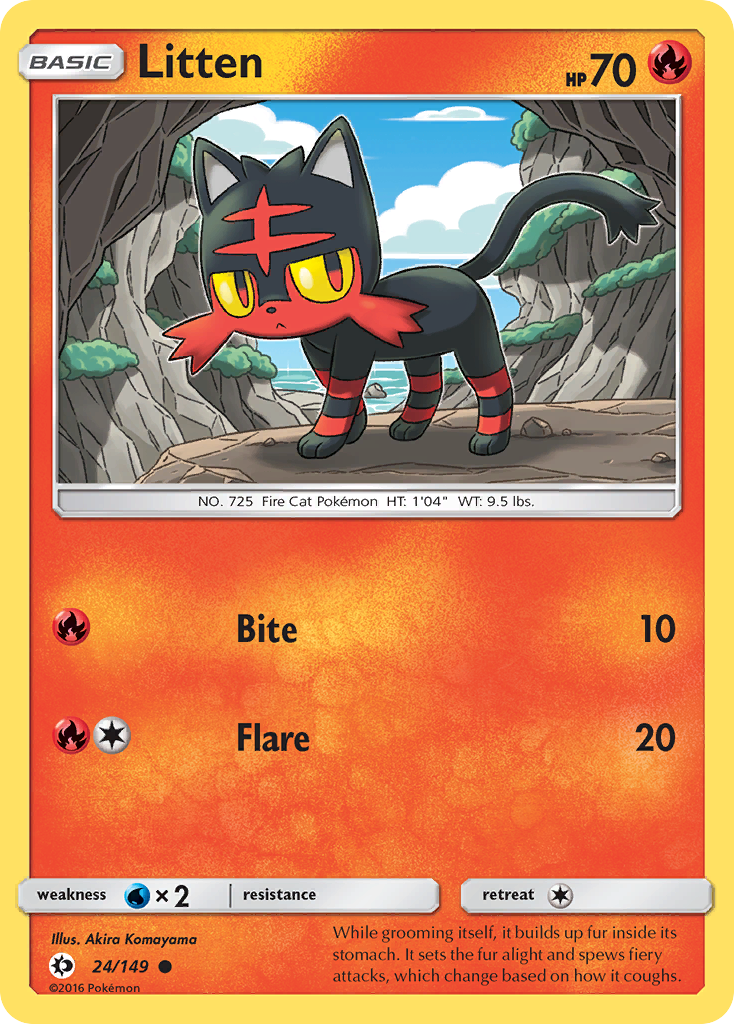 Litten (24/149) [Sun & Moon: Base Set] | Pegasus Games WI