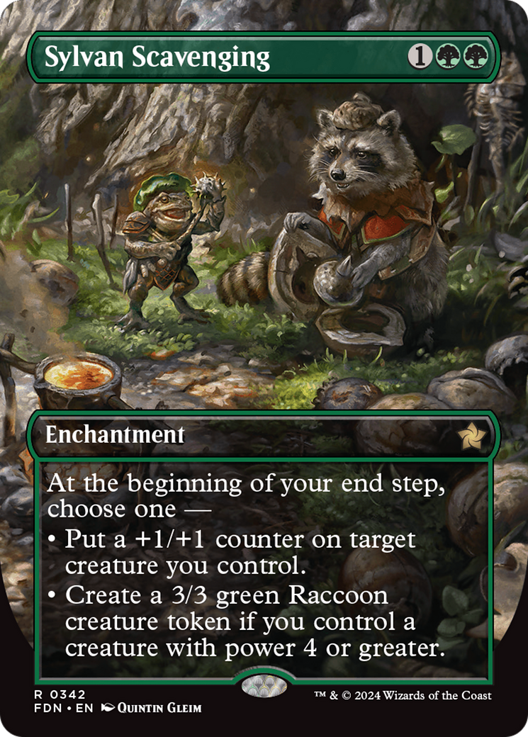 Sylvan Scavenging (Borderless) [Foundations] | Pegasus Games WI