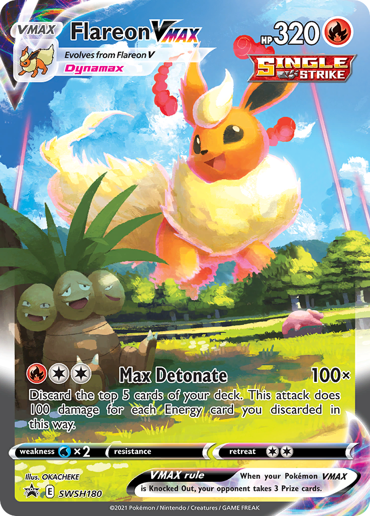 Flareon VMAX (SWSH180) (Jumbo Card) [Sword & Shield: Black Star Promos] | Pegasus Games WI