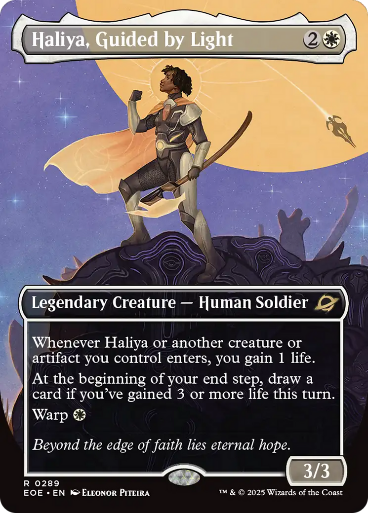 Haliya, Guided by Light (Borderless) [Edge of Eternities] | Pegasus Games WI